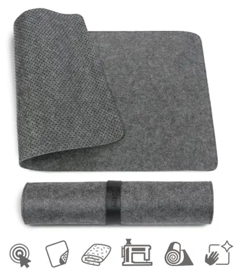 Zdjęcie produktu dla Mata stołowa MOSH, filcowa, ciemnoszara, 70 x 35 cm