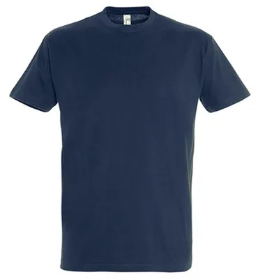 Image de SOLS - T-shirt « Imperial » pour hommes/femmes unie, coton filé à l'anneau LT2562 (S) (marine)