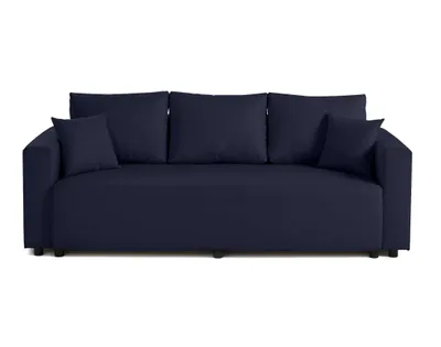 Image de Best Mobilier Regala - canapé 3 places - convertible avec coffre - en tissu , Bleu