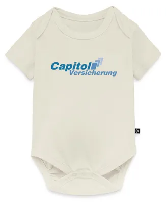 Produktbild von Spreadshirt Stromberg Logo Capitol Versicherung Kurzarm Tages Baby Body, 86 (12-18 M.), Naturweiß