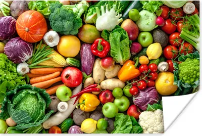 Produktbild von MuchoWow® Poster Obst - Gemüse - Apfel 180x120 cm - Fotoplakat