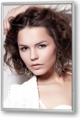 Image de Cadre photo métallique ZEP ELAINE, argent brillant, 10 x 15 cm