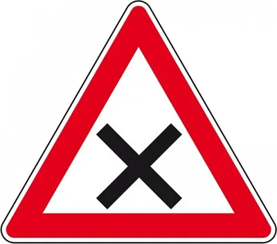Produktbild von Schild I Verkehrszeichen Kreuzung oder Einmündung, Nr.102, Aluminium RA0, ref...