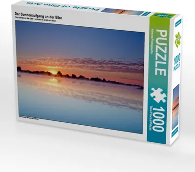 Produktbild von Calvendo Der Sonnenaufgang an der Elbe 1000 Teile Puzzle quer 640x480mm, CALVENDO; 7440721