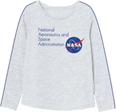 Produktbild von NASA Langarmshirt Mädchen Grau | Größen 134-164 | Größe 146