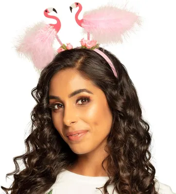Produktbild von Diadem "Flamingos" Haarreif | Rosa