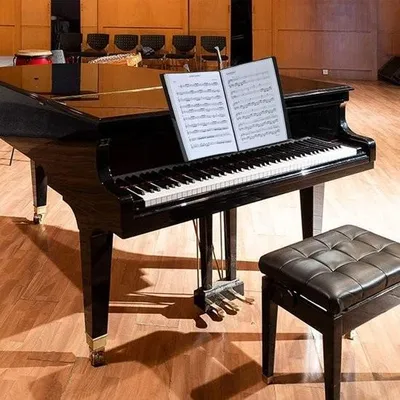 Produktbild von A4-Musikmappe mit Klaviermotiv, wasserdichte Dokumentenmappe – schwarz