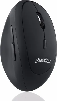 Zdjęcie produktu dla Perixx PERIMICE-719, mała mysz ergonomiczna, praworęczna, bezprzewodowa, czarna