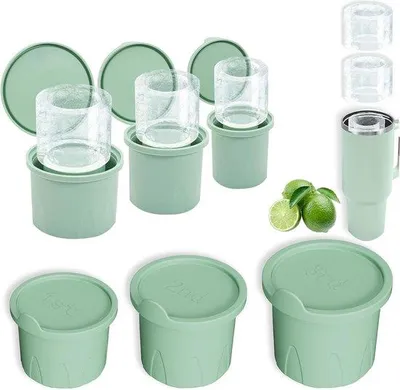 Produktbild von Silikonische Eiswürfelform für Thermobecher, groß, herstellbar