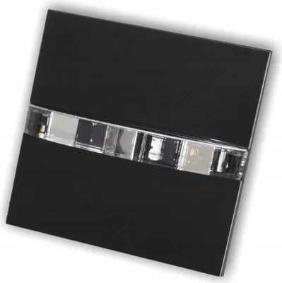 Produktbild von Wandleuchte - Treppenlicht - 230V - IP20 - Acrylglas - Energieeffizient - Schwarz - LED-Glühbirne G4 Neutralweiß 4000K im Set