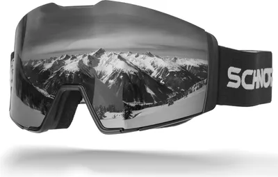 Produktbild von Schnorr Skibrille Edge | Full REVO Silber verspiegelt, Anti-Fog, UV400, 45 mm Band