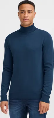 Produktbild von Blend BHMwedat Herren Rollkragenpullover Pullover mit Rollkragen Rippbündchen Label-Details Regular fit