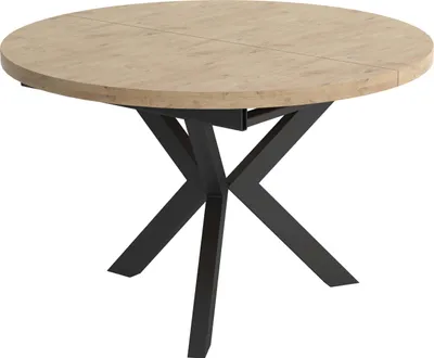 Immagine prodotto di FURNLUX Tavolo da pranzo Agnes Beige 100cm / Colore principale: Beige / Dimensioni: 100 x 76 x 138 cm