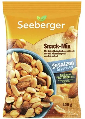 Produktbild von Seeberger Snack Mix 4627601 125g geröstet