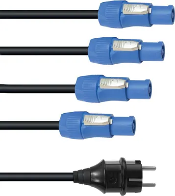 Imagen del producto de Cable de alimentación EUROLITE P-Con, 1-4, 3x2,5mm² (30235020)