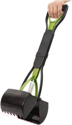Produktbild von Famanu Hundekotgreifer – Ergonomisch und kompakt – 60 cm – Hundekot Schaufel – Kotgreifer für Hunde – Schwarz