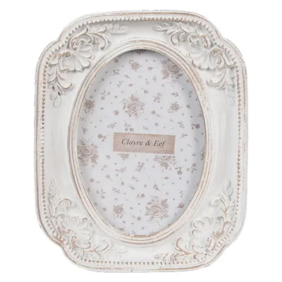 Immagine prodotto di Cornice Clayre & Eef 6x9 cm Plastica bianca