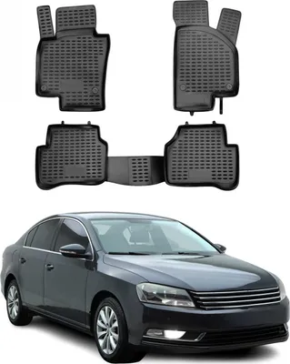 Immagine prodotto di 2011-2015 VW Passat B7 Tappetini TPE Nero 4 pz