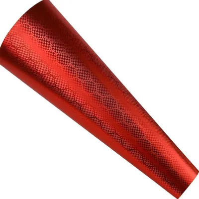 Produktbild von Autofolie Carbon Wabenmuster Glanz Matt Rot 30 x 152 cm