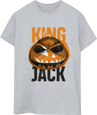 Produktbild von Disney - "The Nightmare Before Christmas King Jack" T-Shirt für Damen BI41676 (M) (Grau)
