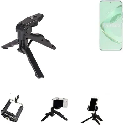 Produktbild von K-S-Trade Stativ Tisch-Ständer Dreibein Handy-Stativ Ständer kompatibel mit Huawei nova 11 Mini-Stativ Smartphone Tripod Handy-Stativ aus Plastik