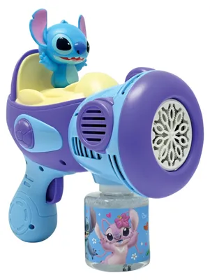 Produktbild von Disney Stitch Seifenblasen-Pistole mit 3D-Figur & Licht