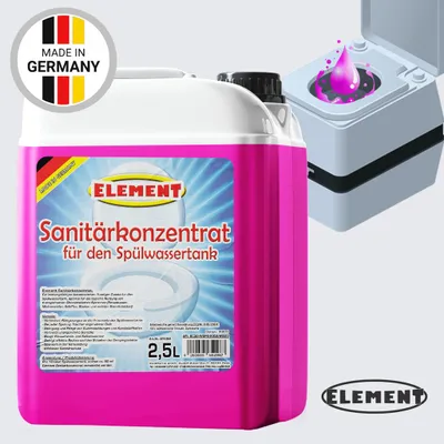 Produktbild von Sanitärflüssigkeit für Spültank I 2.5 Liter I Sanitärkonzentrat Campingtoilette I Frischwasser-Zusatz I Spülwasserzusatz I Sanitärzusatz