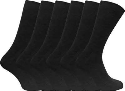 Produktbild von 6er Pack Herren 100 Baumwolle Socken | Weich Business Socken Gerippt