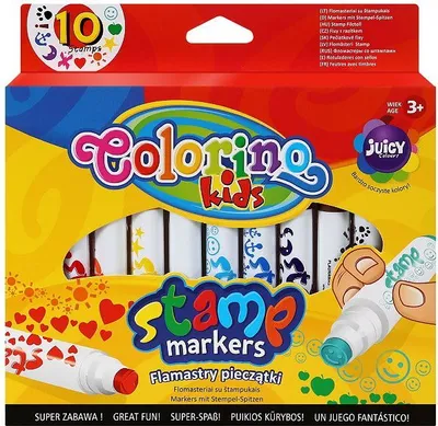 Produktbild von Colorino Kinderstempel Marker 10 Farben Marker Stifte