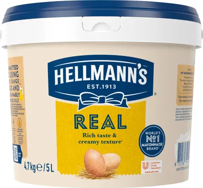 Immagine prodotto di Hellmann's Real Mayonnaise consistenza ricca e cremosa 5 litri