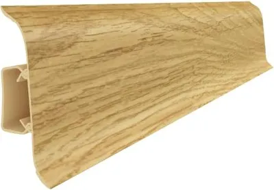Produktbild von VILO PVC Smart Flex Sockelleiste 2,5 m - Kunststoffleiste mit Kabelkanal - Wasserfest - Stoßfest - Flexible Kanten - Fußleiste für Laminat & Vinyl