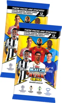 Produktbild von Topps Match Attax Karten Champions League Extra 2023-2024 - 2 Booster Sammelkarten