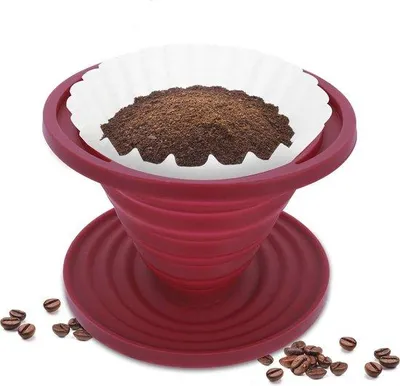 Produktbild von Famanu Kaffeefilter Tragbar - Inklappbarer Kaffeetropfer für Camping & Backpacking