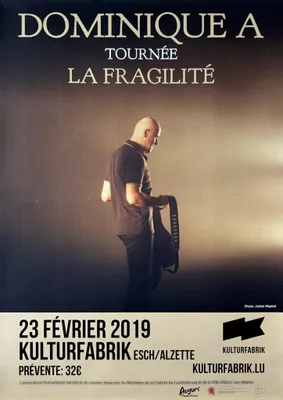 Productafbeelding van Dominique A - La Fragilité 2019 - Affiche/Poster - 60x84 cm