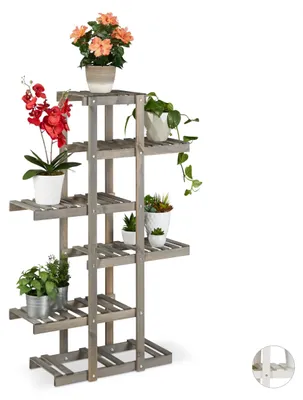 Immagine prodotto di Scaffale in legno con 5 ripiani, ideale per interni, dimensioni 125x81x25 cm