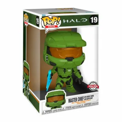 Produktbild von Funko Master Chief Sammelfigur Halo Exklusiv Grün 25 cm Vinyl Originalverpackt