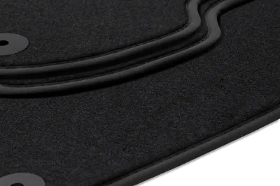 Produktbild von Fußmatten passend für Skoda Rapid ab Bj. 2012-2019 Premium Automatten 4-teilig, Bandeinfassung:Schwarz