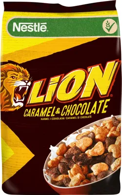 Zdjęcie produktu dla Nestlé Lion Płatki Śniadaniowe Karmel I Czekolada 250 G