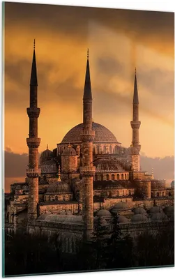Produktbild von Bilder auf glas - Einteilig - Sonnenuntergang istanbul türkei reise - 50x70cm - Glasbilder - Wandbilder - Bilder - Wanddekoration aus Glas - Glas Bilder - Wandbild auf Glas - GPA50x70-2846