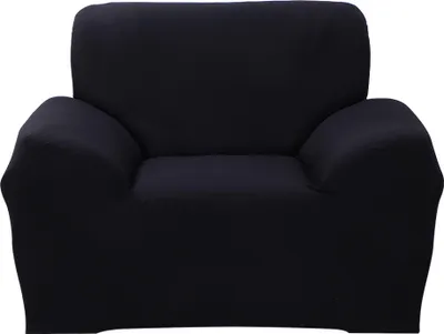 Obrázek produktu pro Obal na pohovku Stretch Fabric Sofa Cover Nábytek Protector 1/2/3/4 Seat Couch Cover (černý)