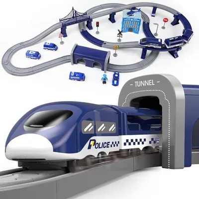 Productafbeelding van Railway Children Electric treinbaan set 92 delen met verkeerslicht