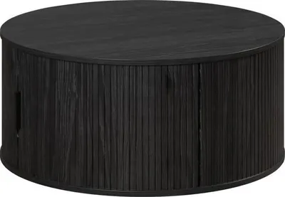 Produktbild von Couchtisch, Rund, MDF Schwarz, Durchmesser 80 cm, Höhe 36 cm