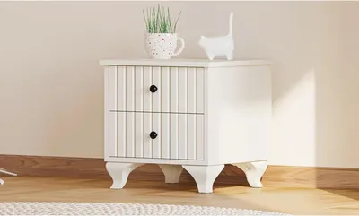 Productafbeelding van Skye Decor, model Rb-185-08, nachtkastje, matwit, spaanplaat, 45 x 45 x 40 cm