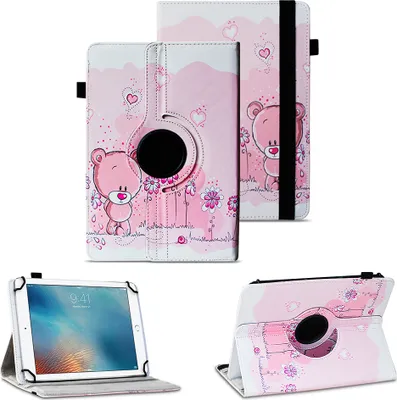 Produktbild von Tablet Hülle für Apple iPad 2025 Schutzhülle Tasche Case Cover 360 Grad DrehbarFarben:Motiv 2