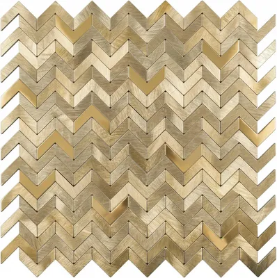 Produktbild von Gebürstetes Gold-Wandmosaik – 0,4 x 30,5 x 30 cm