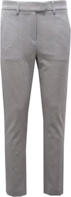 Zdjęcie produktu dla 8559AF pantalone donna DONDUP white/blue micro fantasy spodnie damskie