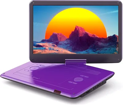 Zdjęcie produktu dla Przenośny odtwarzacz DVD z 15,6-calowym, dużym wyświetlaczem HD, baterią o pojemności 5000 mAh, bez ograniczeń regionalnych, dwoma głośnikami stereo, obsługujący USB/kartę SD/system