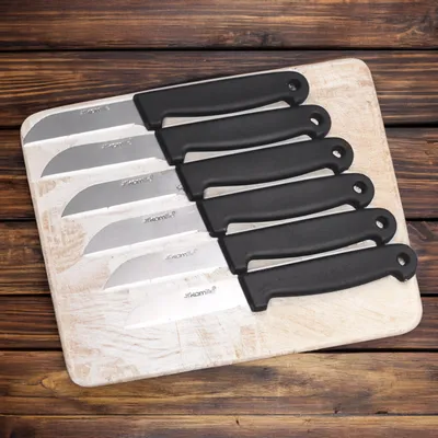 Produktbild von Set Mit 6 Messern Küchenmesser Zum Schälen Und Schneiden Von Gemüse Und Obst Kamille