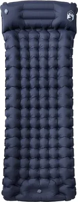 Image de vidaXL Matelas auto-gonflant avec coussin Gris