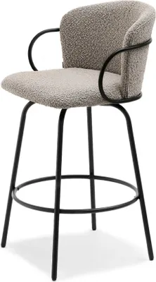 Immagine prodotto di Sgabello da bar MAKRINA - beige chiaro / nero